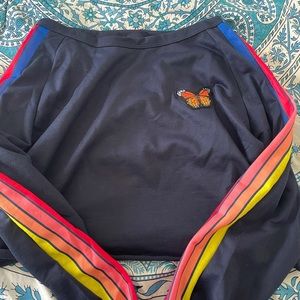 trendy colorful crewneck
